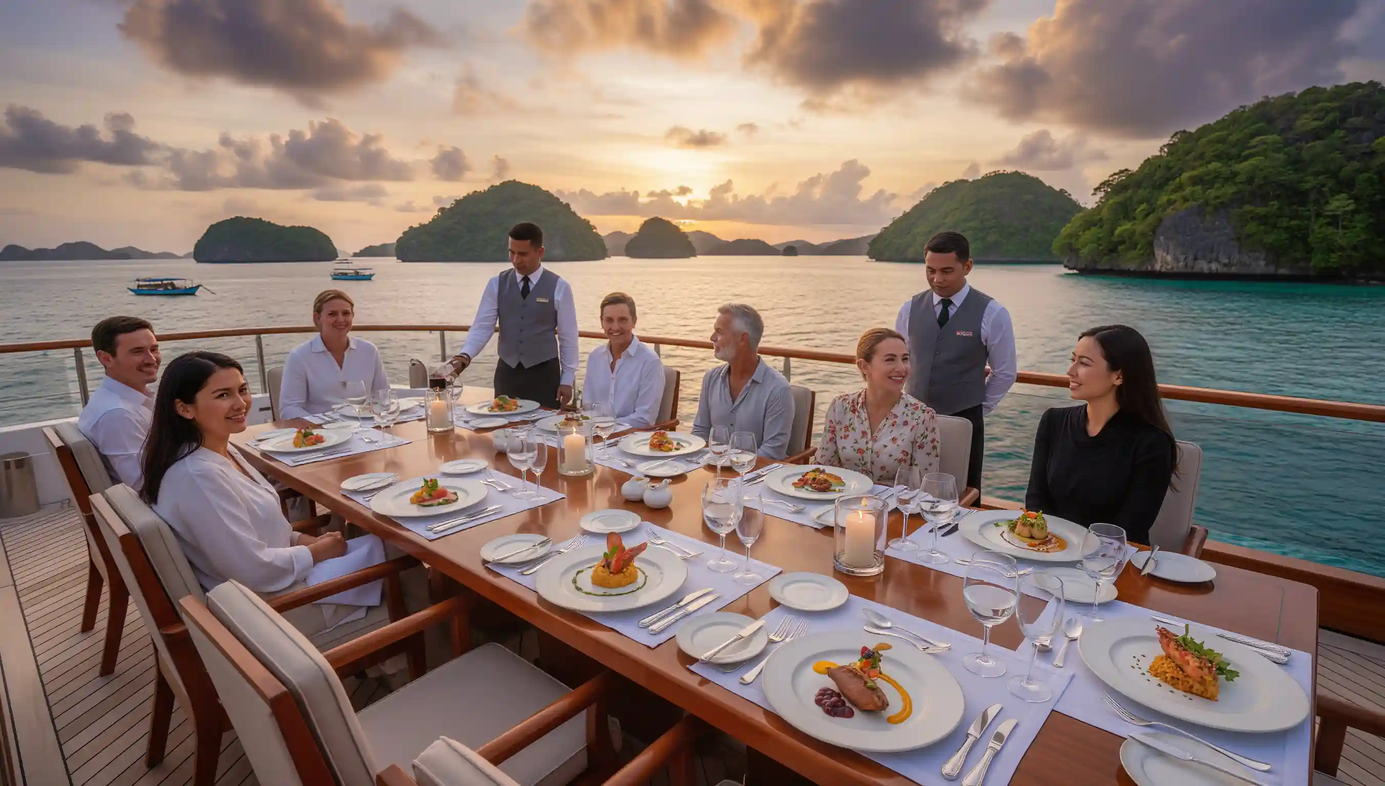 Gourmet Dining raja Ampat yacht